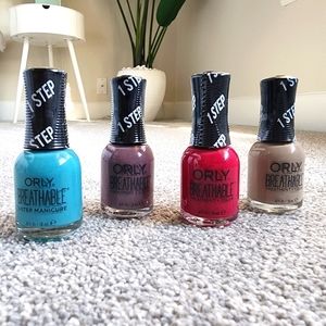 4x Orly Breathable Nail Polishes
